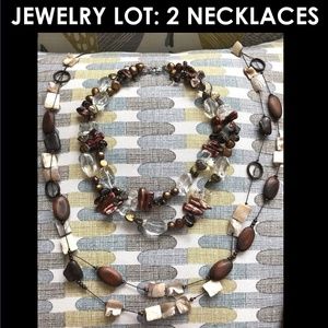 LOT OF 2 Vintage Pearl Bead Necklaces